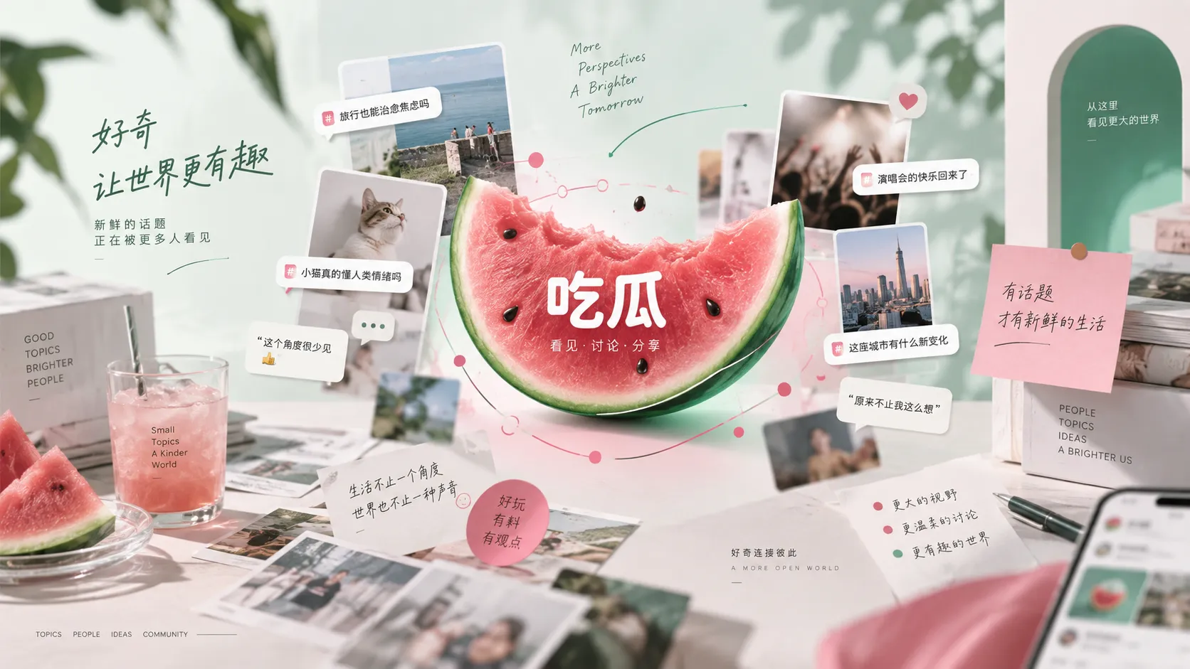 热点事件与吃瓜内容聚合视觉